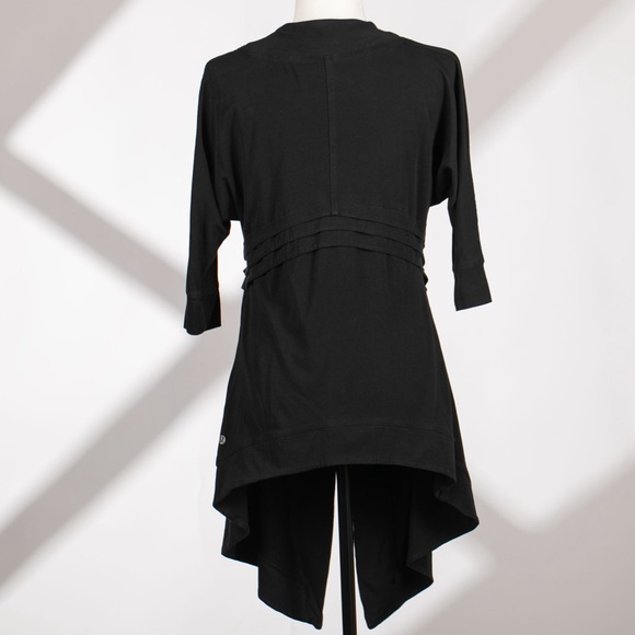 Lululemon 3/4 Sleeve Black Open-Front Cardigan, Size 6 (Very Good Condition) - Picture 3 of 7
